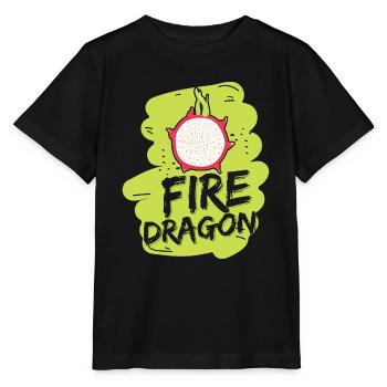 Fire Dragon Fruit - Stanley/Stella Kinder T-Shirt MINI CREATOR  - Schwarz - Vorne - Mikhail (115cm)