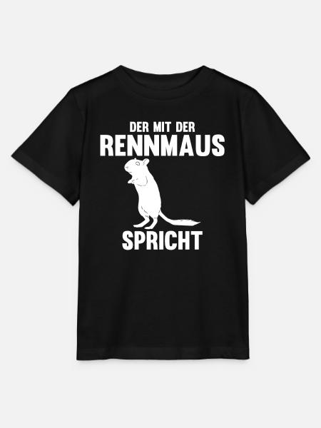 Maus Mäuse Rennmaus - Stanley/Stella Kinder T-Shirt MINI CREATOR  - Schwarz
