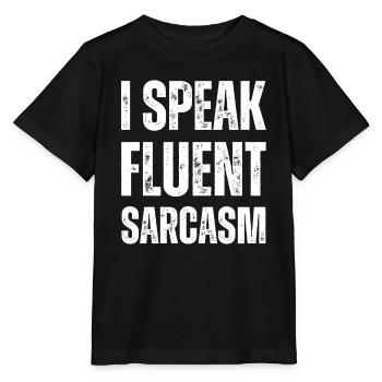 I'm talking pure sarcasm - Stanley/Stella MINI CREATOR Kids’ T-Shirt - black - Front - Mikhail (115cm)
