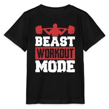 Beast Workout Mode Weight Lifting Workout Training - T-shirt bio MINI CREATOR Stanley/Stella Enfant - noir - Devant - Mikhail (115cm)