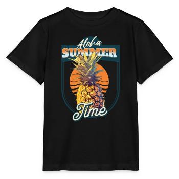 Aloha Sommerzeit - Stanley/Stella Kinder T-Shirt MINI CREATOR  - Schwarz - Vorne - Mikhail (115cm)