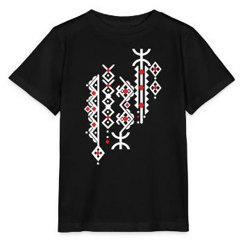 AMAZIGH BERBERE KABYLE Z AMAZIGH MOTIF KABYLE - T-shirt bio MINI CREATOR Stanley/Stella Enfant - noir - Devant - Mikhail (115cm)