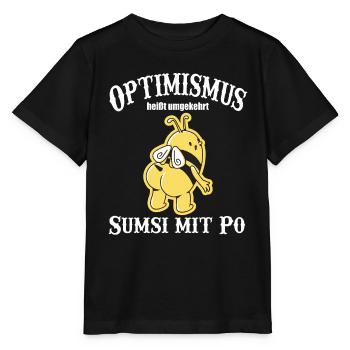 optimismus Bee Biene - Stanley/Stella Kinder T-Shirt MINI CREATOR  - Schwarz - Vorne - Mikhail (115cm)