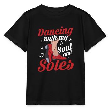 Danser avec mon âme et mes semelles Danseur de claquettes Tap Danc - T-shirt bio MINI CREATOR Stanley/Stella Enfant - noir - Devant - Mikhail (115cm)