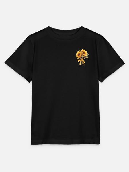 Aufnäher Sonnenblumen Humor Gelb Blumen Sonnenblume - Stanley/Stella Kinder T-Shirt MINI CREATOR - Schwarz