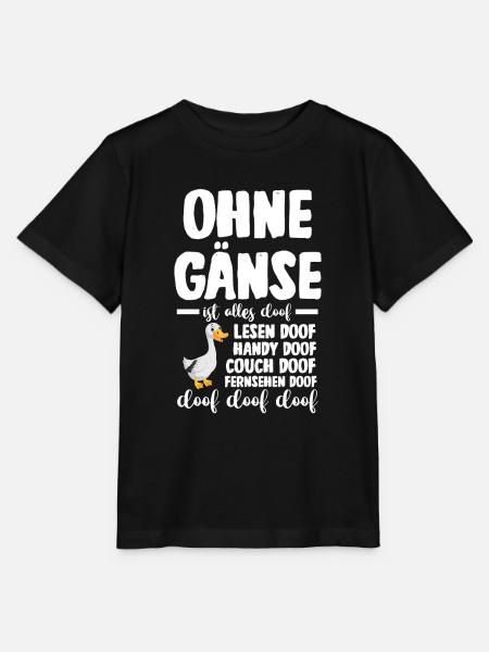 Gans Gänse - Stanley/Stella Kinder T-Shirt MINI CREATOR  - Schwarz