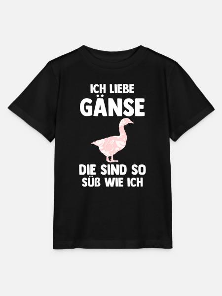 Gans Gänse - Stanley/Stella Kinder T-Shirt MINI CREATOR - Schwarz