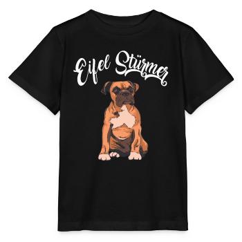 Eifel Stürmer Hund - Stanley/Stella Kinder T-Shirt MINI CREATOR  - Schwarz - Vorne - Mikhail (115cm)