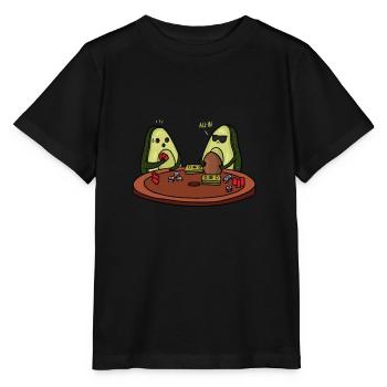 All In Avocado Poker - T-shirt bio MINI CREATOR Stanley/Stella Enfant - noir - Devant - Mikhail (115cm)
