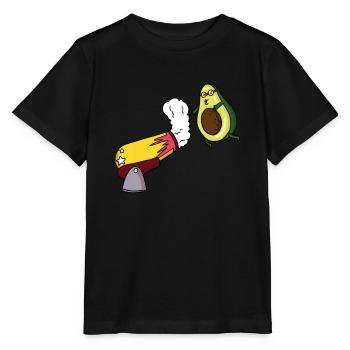 Avocado Zirkus Kanone - Stanley/Stella Kinder T-Shirt MINI CREATOR  - Schwarz - Vorne - Mikhail (115cm)
