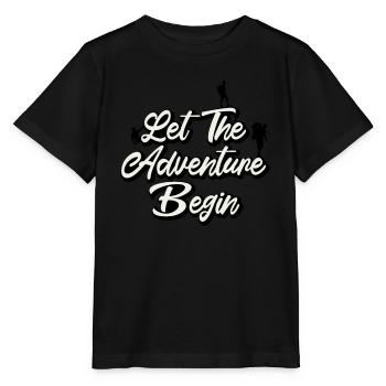L'aventure attend - T-shirt bio MINI CREATOR Stanley/Stella Enfant - noir - Devant - Mikhail (115cm)
