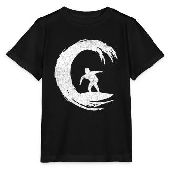 Surf Kleidung Wave Surfing Zubehör für Männer - Stanley/Stella Kinder T-Shirt MINI CREATOR  - Schwarz - Vorne - Mikhail (115cm)