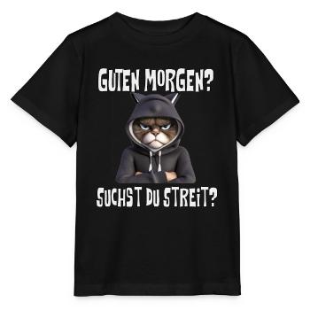 Bonjour, drôle, sarcastique amusant - T-shirt bio MINI CREATOR Stanley/Stella Enfant - noir - Devant - Mikhail (115cm)