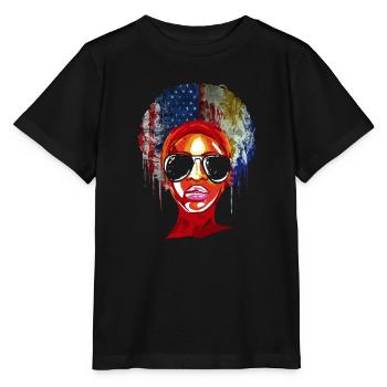 Philippinisch-amerikanische Freundschaft - Stanley/Stella Kinder T-Shirt MINI CREATOR  - Schwarz - Vorne - Mikhail (115cm)