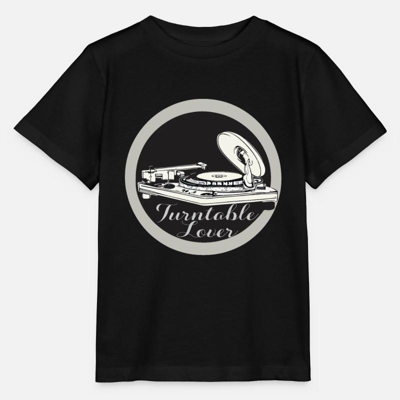 TOURNE-DISQUES - T-shirt bio MINI CREATOR Stanley/Stella Enfant - noir