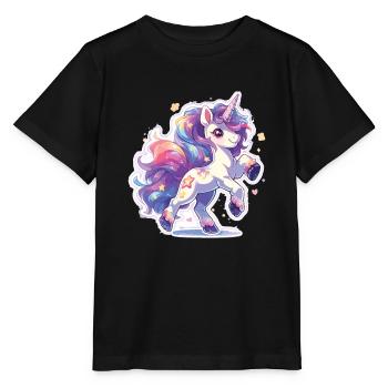 Cute unicorn unicorns unicorns - Stanley/Stella MINI CREATOR Kids’ T-Shirt - black - Front - Mikhail (115cm)