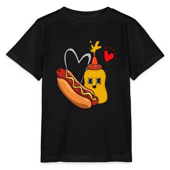Hotdog und Senf - Stanley/Stella Kinder T-Shirt MINI CREATOR  - Schwarz - Vorne - Mikhail (115cm)