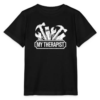 My Therapist Mechanic Repairer Repair - Stanley/Stella MINI CREATOR Kids’ T-Shirt - black - Front - Mikhail (115cm)