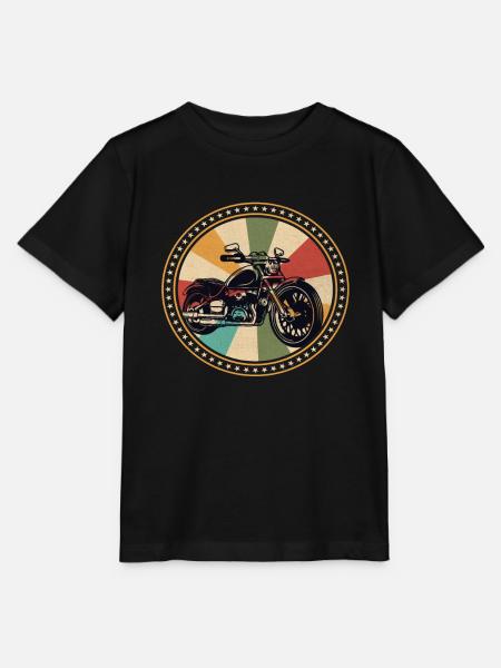Motorrad Vintage Motorrad Retro Motorrad - Stanley/Stella Kinder T-Shirt MINI CREATOR  - Schwarz