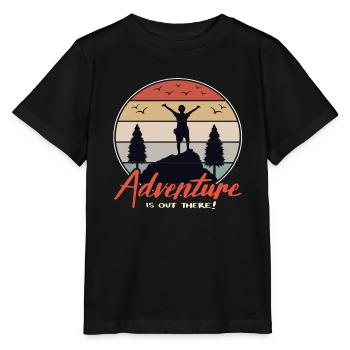 Randonnée Rétro Randonnée Randonnée Randonnée Montagne Randonneurs - T-shirt bio MINI CREATOR Stanley/Stella Enfant - noir - Devant - Mikhail (115cm)