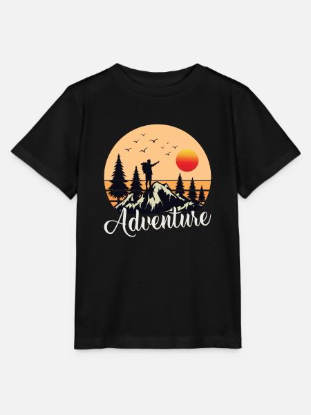Bergsteigen Bergsteiger Wandern Wanderer - Stanley/Stella Kinder T-Shirt MINI CREATOR - Schwarz