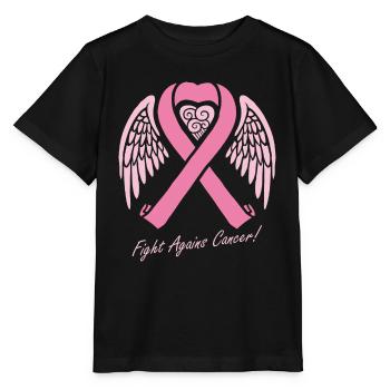 Lutte contre le cancer du sein - T-shirt bio MINI CREATOR Stanley/Stella Enfant - noir - Devant - Mikhail (115cm)