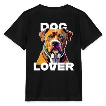Dog Lover American Stafford - Stanley/Stella MINI CREATOR Kids’ T-Shirt - black - Front - Mikhail (115cm)