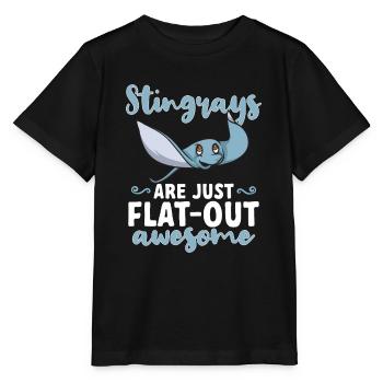 Raies pastenagues, raies manta, raies océaniques, raies - T-shirt bio MINI CREATOR Stanley/Stella Enfant - noir - Devant - Mikhail (115cm)