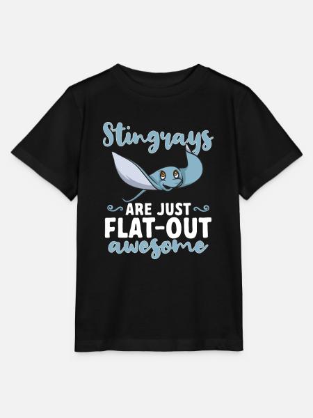 Stachelrochen Mantarochen Ozean Rochen - Stanley/Stella Kinder T-Shirt MINI CREATOR - Schwarz