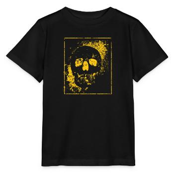Halloween Party Schädel Tod Skelett Kopf Knochen - Stanley/Stella Kinder T-Shirt MINI CREATOR  - Schwarz - Vorne - Mikhail (115cm)