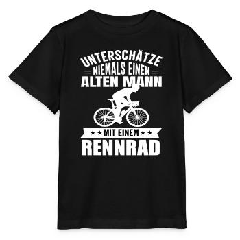 Rennrad Rennradfahrer Radsport Radrennen Fahrrad - Stanley/Stella Kinder T-Shirt MINI CREATOR  - Schwarz - Vorne - Mikhail (115cm)