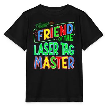 Buddy Friend Of the Laser Tag Birthday Boy Player - T-shirt bio MINI CREATOR Stanley/Stella Enfant - noir - Devant - Mikhail (115cm)