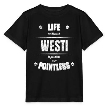 Life is possible but pointless - Westi - Stanley/Stella MINI CREATOR Kids’ T-Shirt - black - Front - Mikhail (115cm)