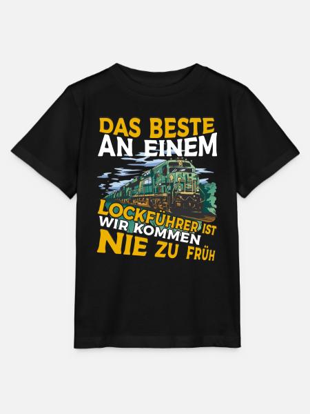 Lockführer Eisenbahn - Stanley/Stella Kinder T-Shirt MINI CREATOR  - Schwarz