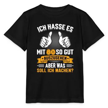 80 Geburtstag 80 Jahre 80 Lebensjahr 80 Lebenalter - Stanley/Stella Kinder T-Shirt MINI CREATOR  - Schwarz - Vorne - Mikhail (115cm)