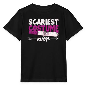 Scariest Costume Ever Funny Halloween - Stanley/Stella MINI CREATOR Kids’ T-Shirt - black - Front - Mikhail (115cm)