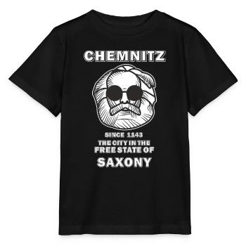 CHEMNITZ LA VILLE DANS L’ÉTAT LIBRE DE SAXE - T-shirt bio MINI CREATOR Stanley/Stella Enfant - noir - Devant - Mikhail (115cm)
