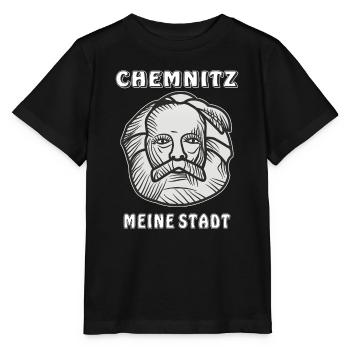 CHEMNITZ MA VILLE - T-shirt bio MINI CREATOR Stanley/Stella Enfant - noir - Devant - Mikhail (115cm)
