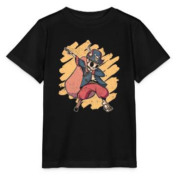 Halloween Dabbing Piraten Skelett Funny Dab Dance - Stanley/Stella Kinder T-Shirt MINI CREATOR  - Schwarz - Vorne - Mikhail (115cm)