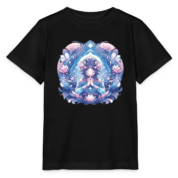 Meditation - Stanley/Stella Kinder T-Shirt MINI CREATOR  - Schwarz - Vorne - Mikhail (115cm)