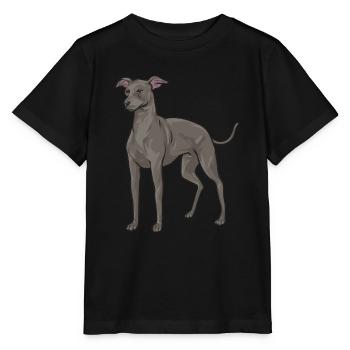 Lévrier italien Greyhound Chiens - T-shirt bio MINI CREATOR Stanley/Stella Enfant - noir - Devant - Mikhail (115cm)