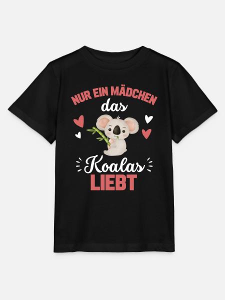 Koala Mädchen - Stanley/Stella Kinder T-Shirt MINI CREATOR  - Schwarz