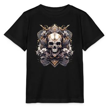 Skull Skull Skulls Skull Skeleton - Stanley/Stella MINI CREATOR Kids’ T-Shirt - black - Front - Mikhail (115cm)