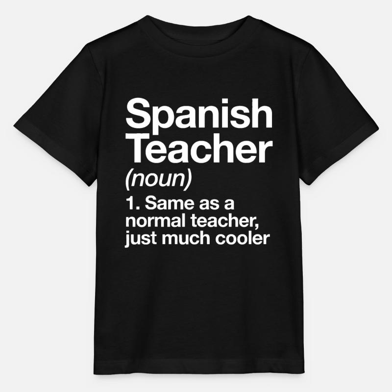 Spanischlehrer Definition Lustig Zurück in die Schule - Stanley/Stella Kinder T-Shirt MINI CREATOR  - Schwarz