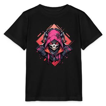 Crâne Crâne Crânes Crâne Squelette - T-shirt bio MINI CREATOR Stanley/Stella Enfant - noir - Devant - Mikhail (115cm)
