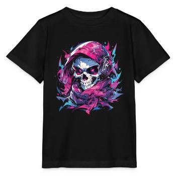 Crâne Crâne Crânes Crâne Squelette - T-shirt bio MINI CREATOR Stanley/Stella Enfant - noir - Devant - Mikhail (115cm)
