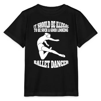 Ballet Dancer Gift Dance Ballerina Dance Class - Stanley/Stella MINI CREATOR Kids’ T-Shirt - black - Front - Mikhail (115cm)