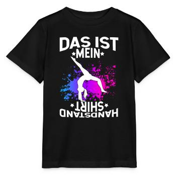 Turnen Gymnsatik Handstand Trainer Sportverein Tur - Stanley/Stella Kinder T-Shirt MINI CREATOR  - Schwarz - Vorne - Mikhail (115cm)
