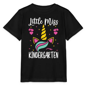 Little Miss Kindergarten Eintritt Kita Geschenk - Stanley/Stella Kinder T-Shirt MINI CREATOR  - Schwarz - Vorne - Mikhail (115cm)