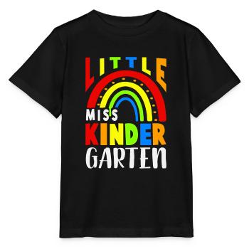 Little Miss Kindergarten 1. Tag Kita Einhorn - Stanley/Stella Kinder T-Shirt MINI CREATOR  - Schwarz - Vorne - Mikhail (115cm)